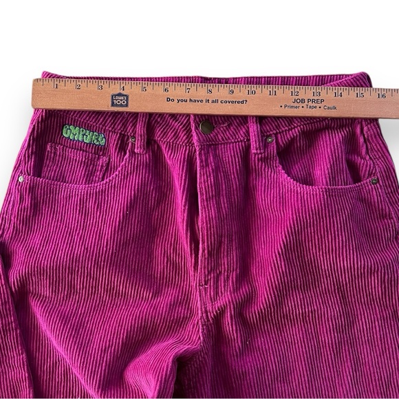 Empyre Tori 90s Berry Corduroy Skate Pants Size 10 - Picture 9 of 13